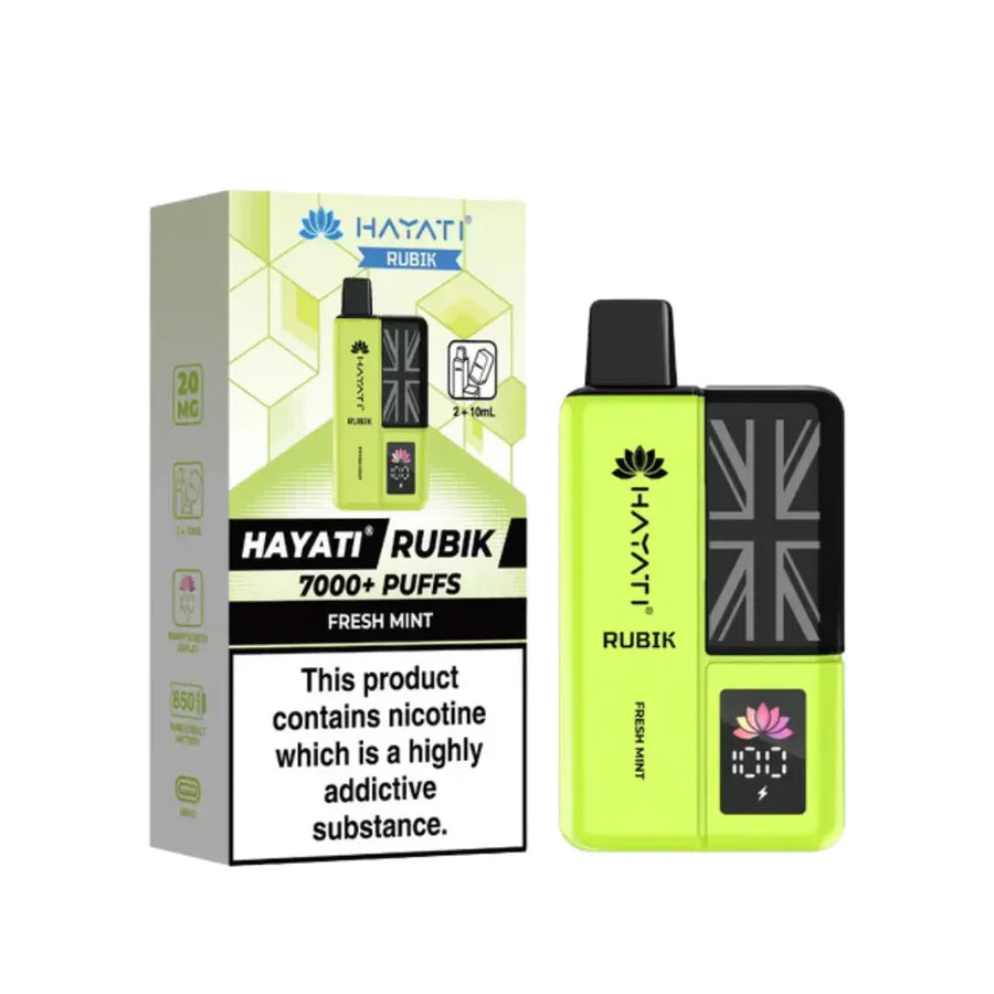 Hayati Rubik 7000 Puff Prefilled Vape Kit