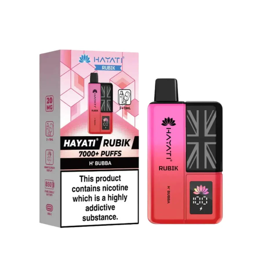 Hayati Rubik 7000 Puff Prefilled Vape Kit