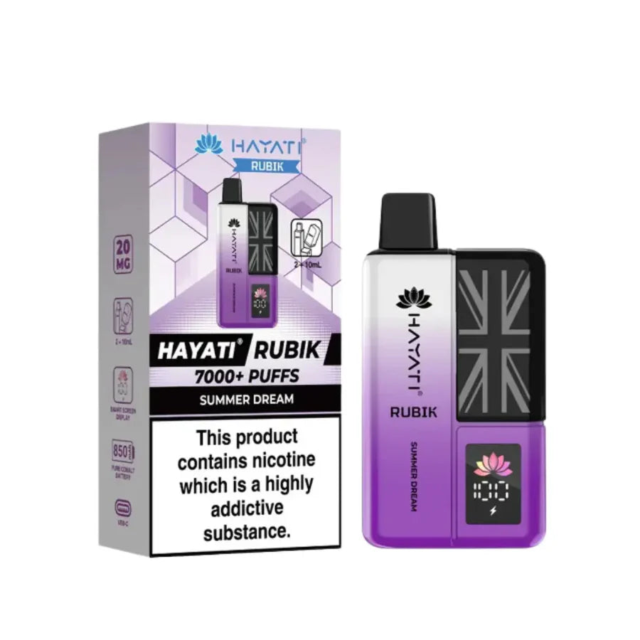 Hayati Rubik 7000 Puff Prefilled Vape Kit