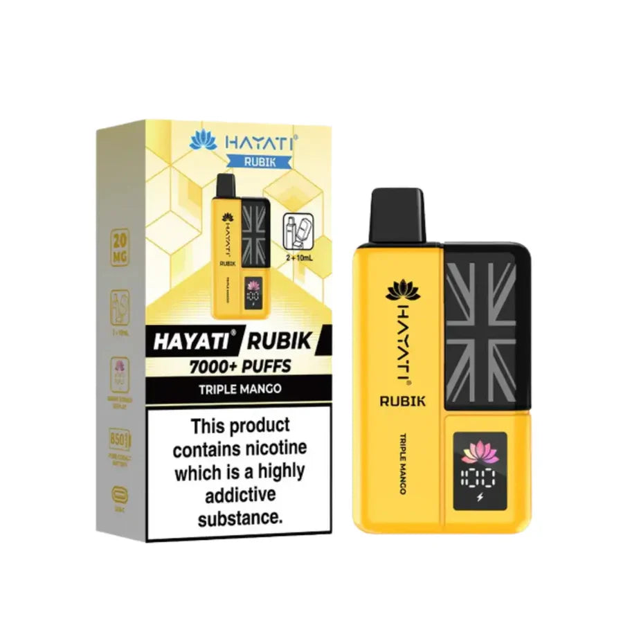 Hayati Rubik 7000 Puff Prefilled Vape Kit