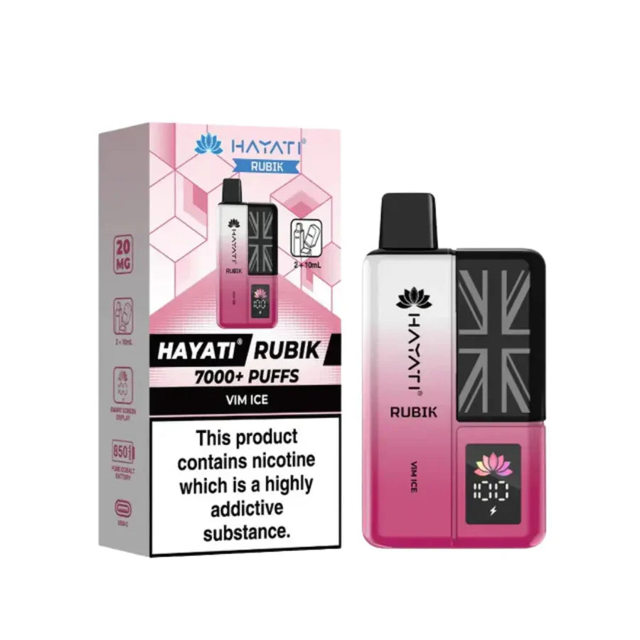 Hayati Rubik 7000 Puff Prefilled Vape Kit
