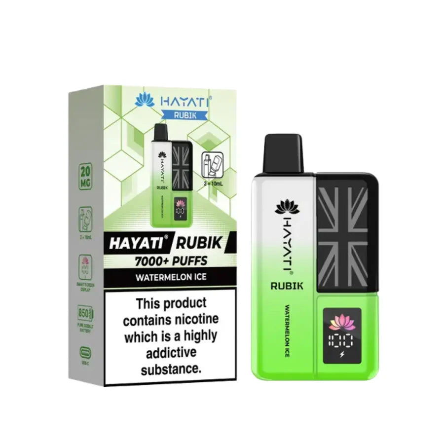Hayati Rubik 7000 Puff Prefilled Vape Kit